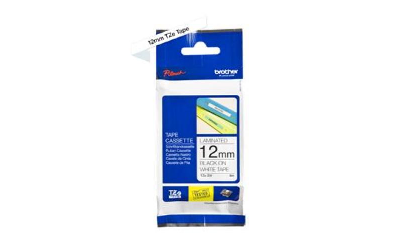Brother TZE-231 , Labelling Tape Cassette , Black on White , 12mm wide Singapore