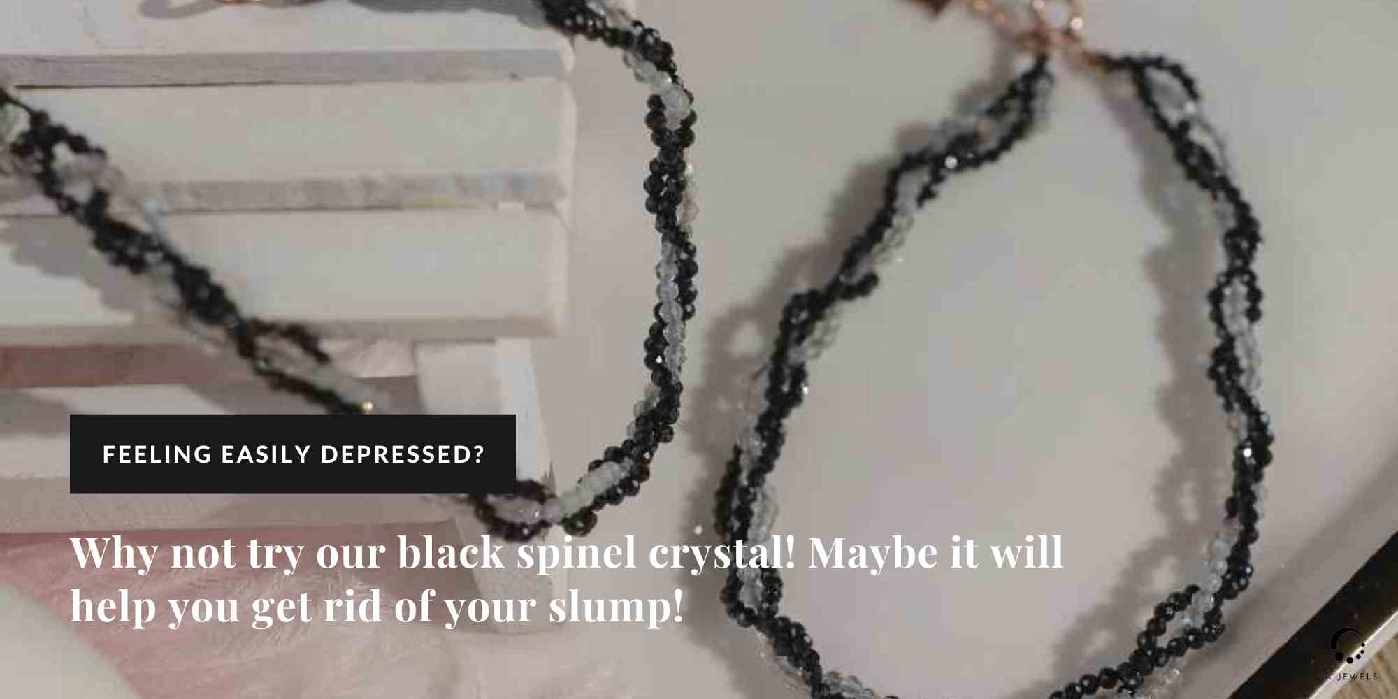 Feeling easily depressed? Why not try our black spinel crystal! Maybe it will help you get rid of your slump!