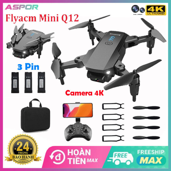 Flycam Q12 - Máy bay điềi khiển từ xa, máy bay không người lái, quay video chụp ảnh Full HD giá hủy diệt