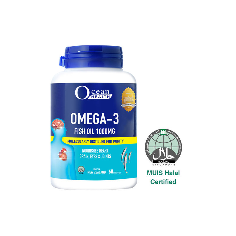 Dầu cá Ocean Health Omega 3 Fish Oil 1000mg Date 06 2024