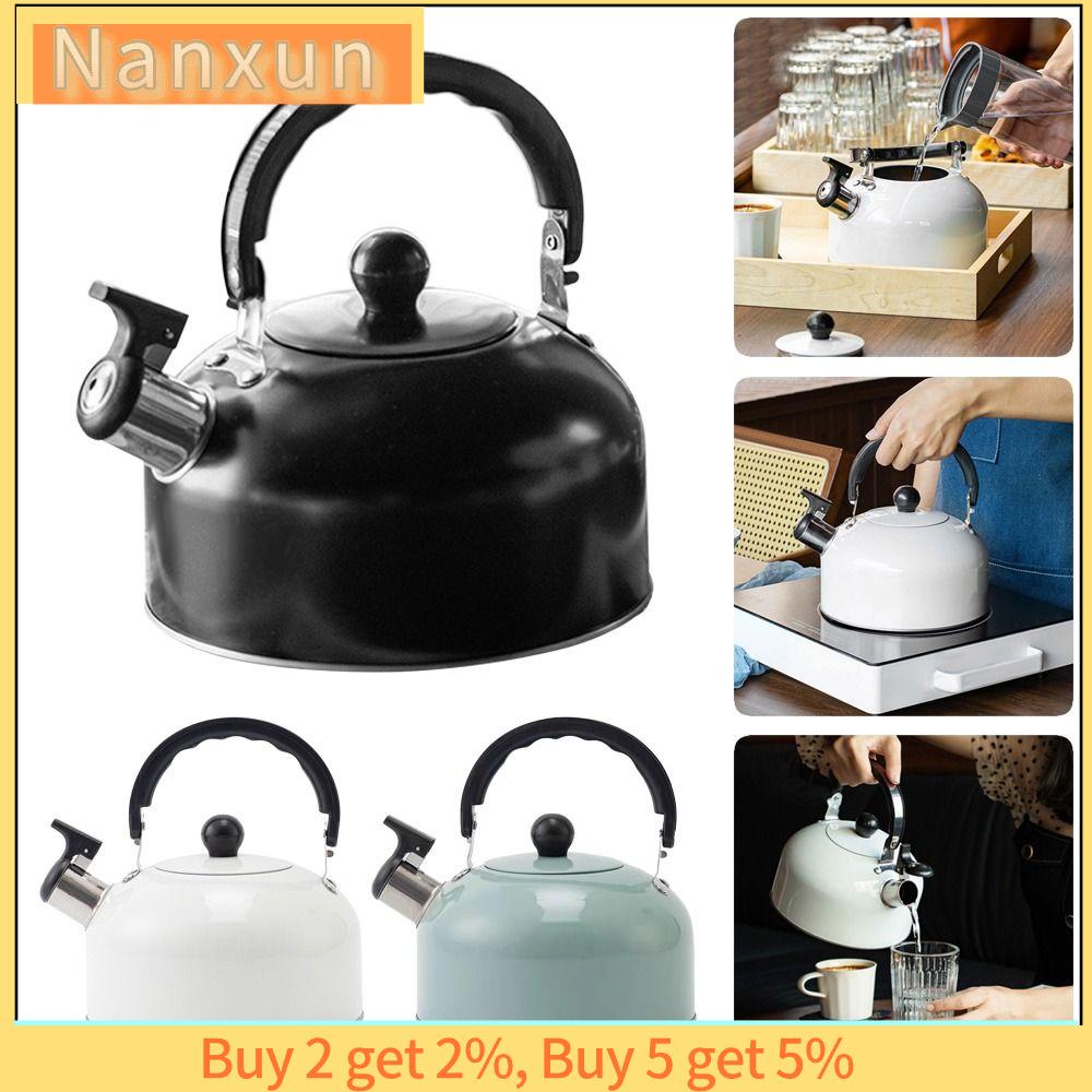 NWSJ 3L Di động Dành cho nhà hàng văn phòng tại nhà Tay cầm tiện dụng Ấm trà cho các chuyến đi Ấm đun nước bếp ga Huýt sáo Ấm Đun Nước Ấm trà