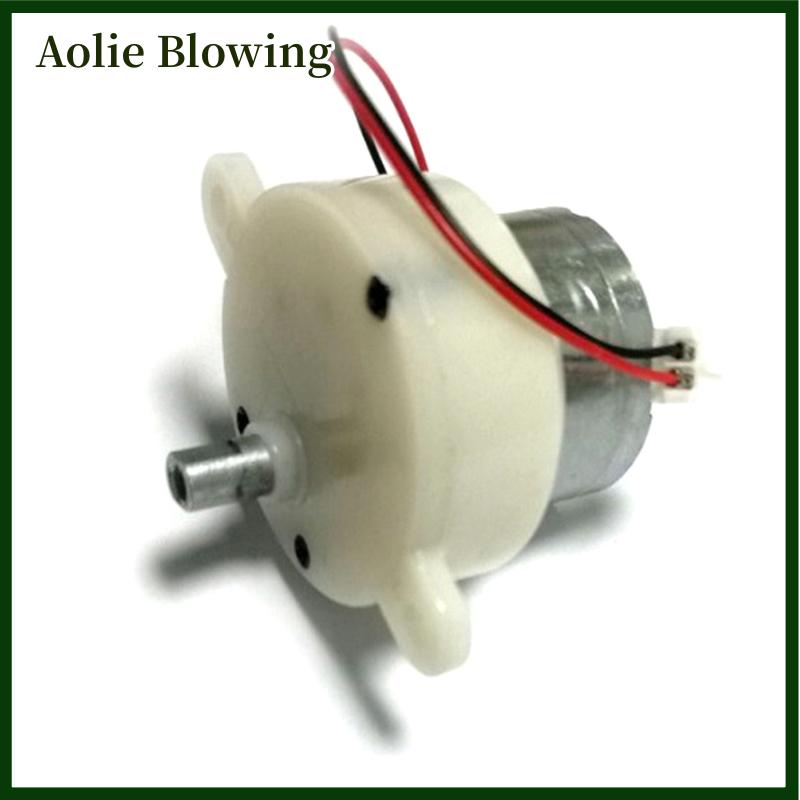 Aolie Js30 Micro Gear Motor DC 6V nhựa bánh răng động cơ điện 5 vòng phút 100 vòng phút Φ 5 mét D trục đảo ngược cho thiết bị tự động hóa