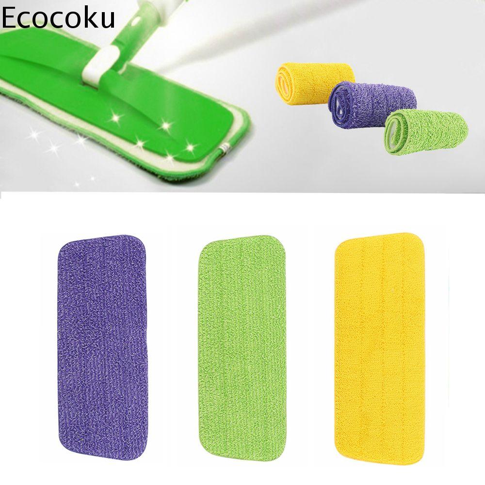 ECOCOKU Nước Xịt nước Đồ lau sàn Hộ gia đình Rag phẳng Sợi nhỏ Sự thay thế Vải lau Mophead Refill Miếng lau