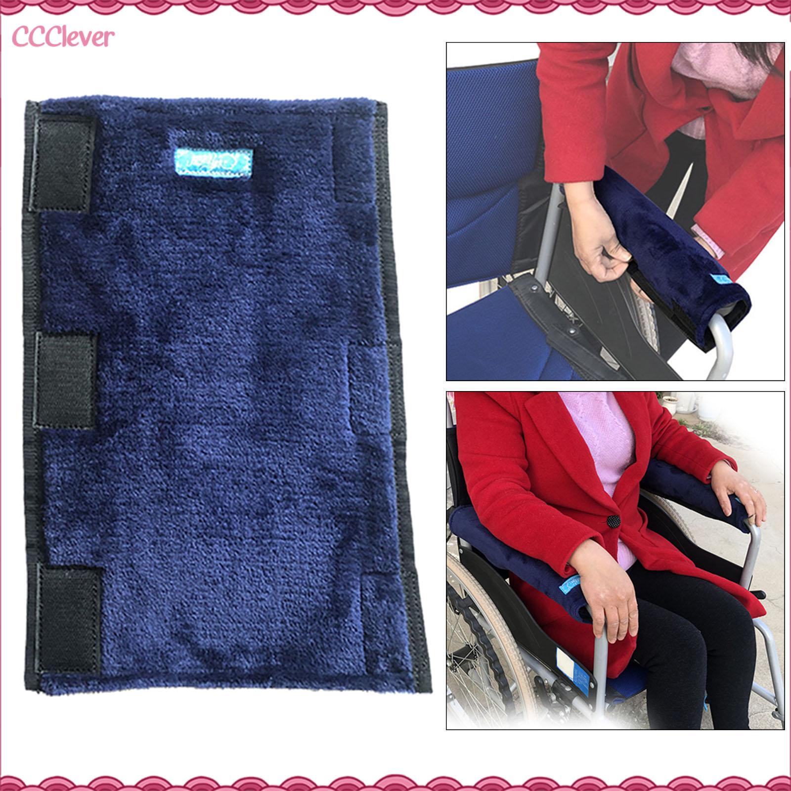 CCClever CCCleverSoft Comfortable Arm Rest Cover Cushion Pads Non-Slip Padding for Wheelchair Office Chair 38x23cm Skin-friendly Cashmere Blue