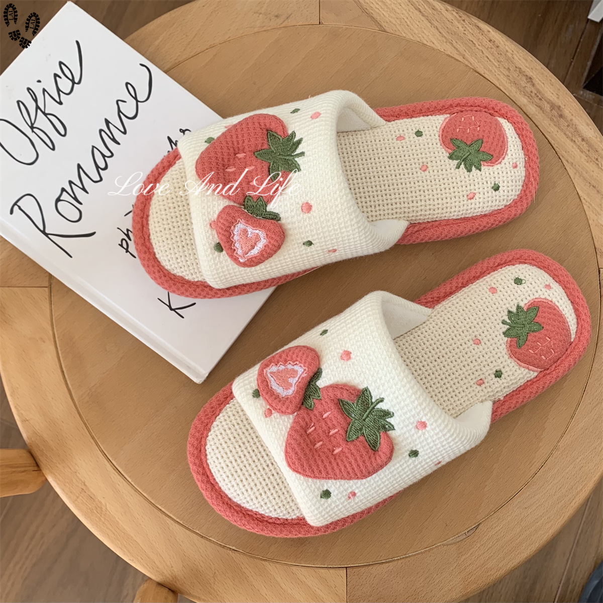 LAL Indoor slippers, plush comfortable slippers, soft sole slippers