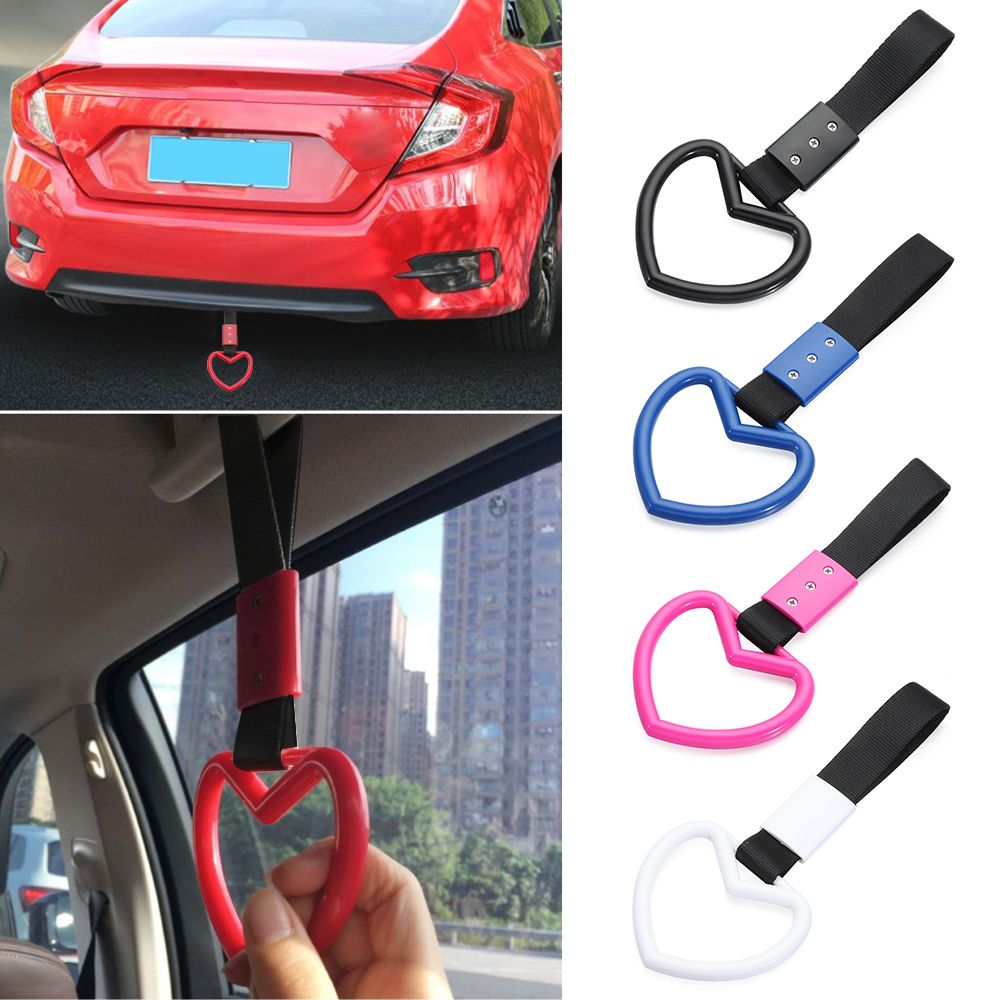 PALE Cản trước phía sau Dây Xe điện ngầm Xử lý Charm Xử lý dây đeo Vòng Dây đeo hình trái tim Phụ kiện xe hơi