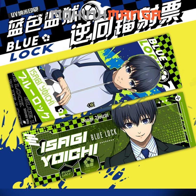 Bookmark Blue Lock có ánh hologram đánh dấu sách thẻ card Isagi Yoichi Hyoma Chigiri Meguru Bachira Kenyu Yukimiya