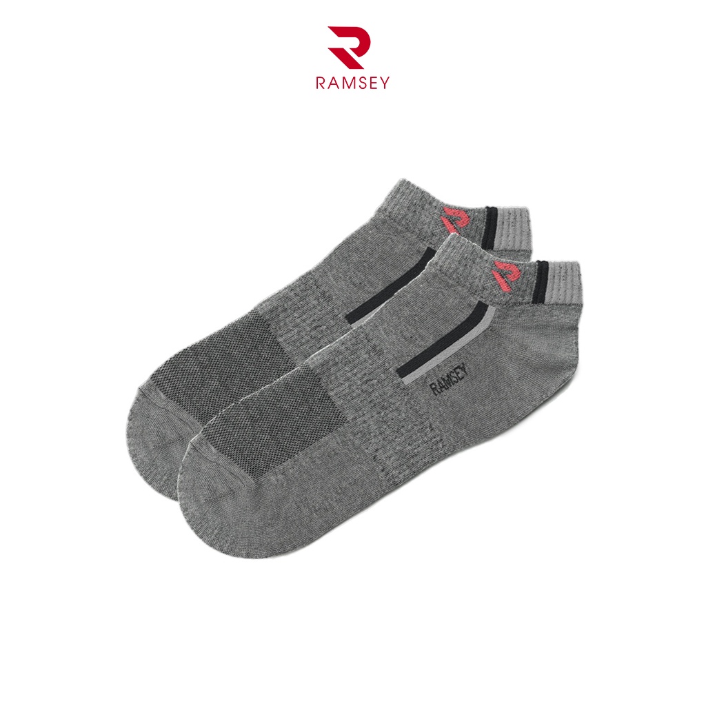 Tất nam cổ ngắn ramsey màu xám rst302