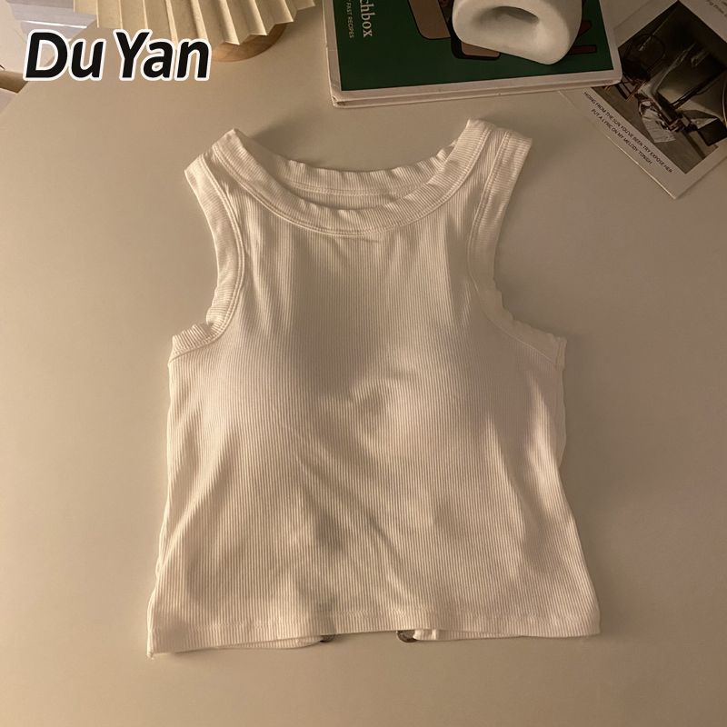 Du Yan Women's Beauty Back One-Piece Chest Pad Outer Wear Base Ride Wrapped Chest Tube Top American Hot Girl Bare Back Camisole - ยี่ห้อ Du Yan ราคา 137 บาท*ส่งฟรี