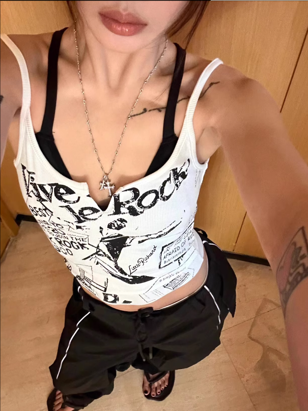 MTTM áo 2 dây croptop áo dây đi biển basic áo croptop áo nữ áo croptop đi biển Miễn phí vận chuyển toàn quốc