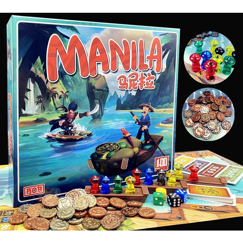 Trò chơi Manila - boardgame hành trình hàng hải bản mới 2023 (unseal)