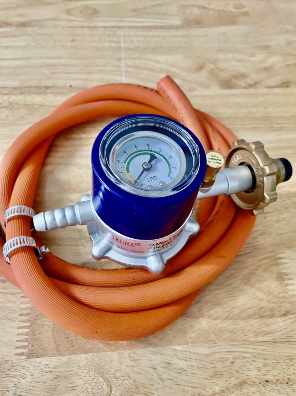 Bộ Van Dây Gas Cao Cấp IKURA - Van Đồng Hồ Ngắt gas tự động an toàn cho bếp