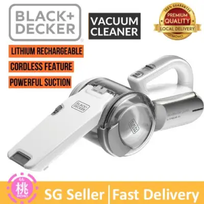 Black and Decker cordless vacuum cleaner PV1820L 18V Lithium Dustbuster Compact Pivot Vacuum ha ( SG 3 Pin Plug ) Black & Decker Hand Vacuum