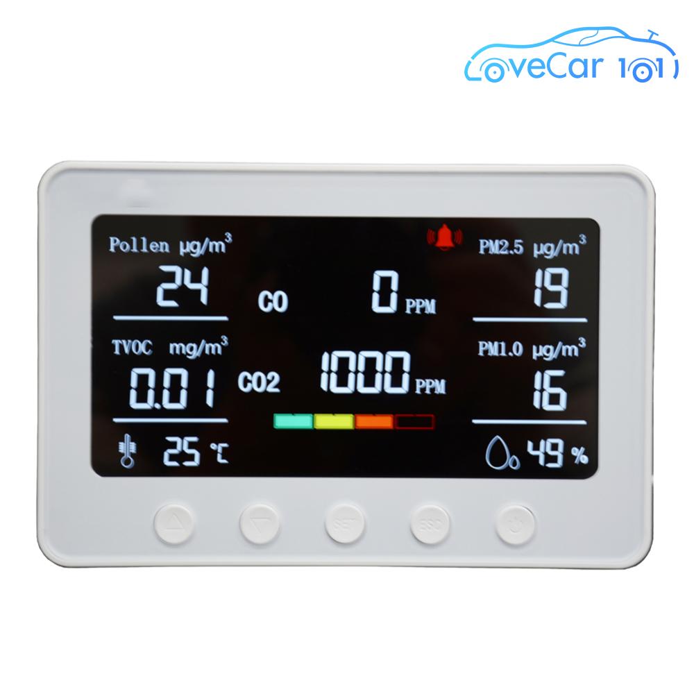7 in 1 Portable CO2 Monitor Color Screen Display WiFi Temperature Humidity Detector Sound Alarm APP Control for Hme ราคา 3,652 บาท*ส่งฟรี