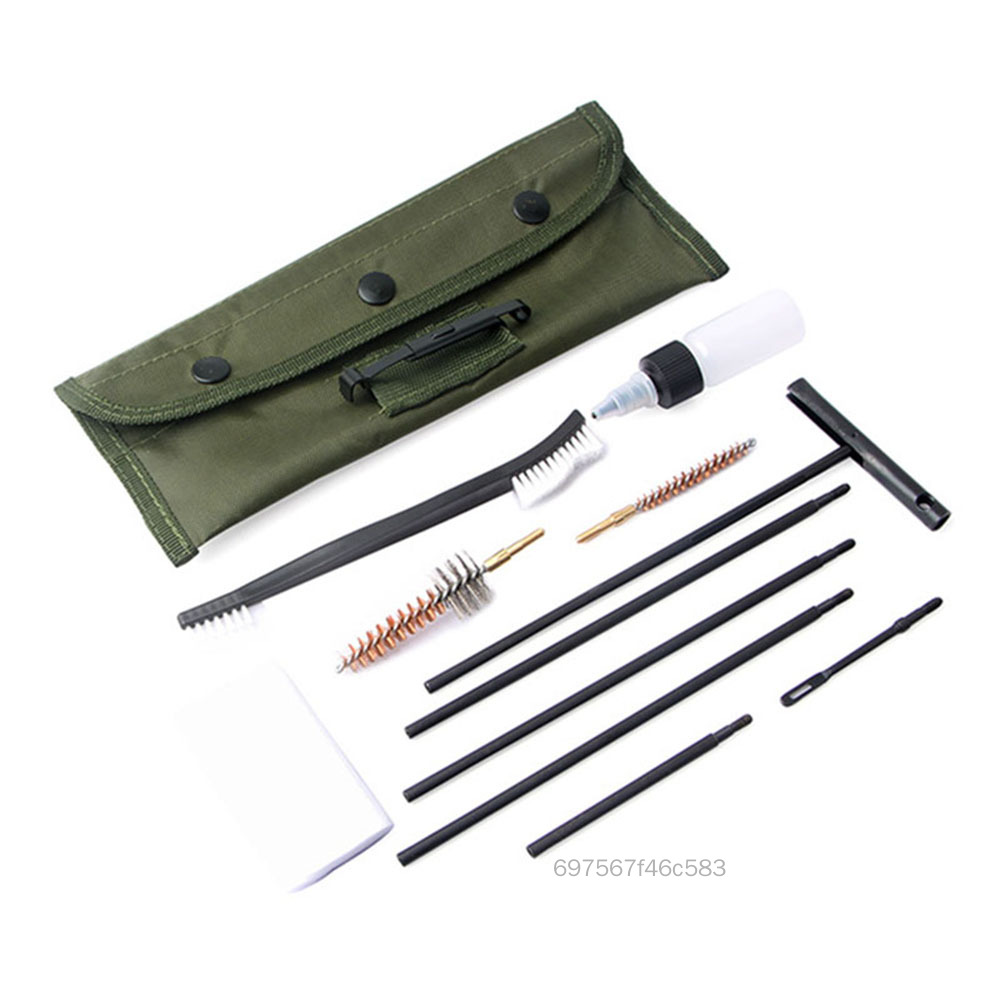 Air Brush Spray Bộ dụng cụ làm sạch thiết bị G-un Bộ phụ kiện tẩy rửa làm sạch Dụng cụ chuyên nghiệp bằng đồng Xịt và làm sạch đường ống Bộ công cụ sửa chữa bông Vòi phun thủy tinh Airbrush 11 chiếc cho Universal G-u-n 5.56mm Ri-fl-es SGHS-VN - 2