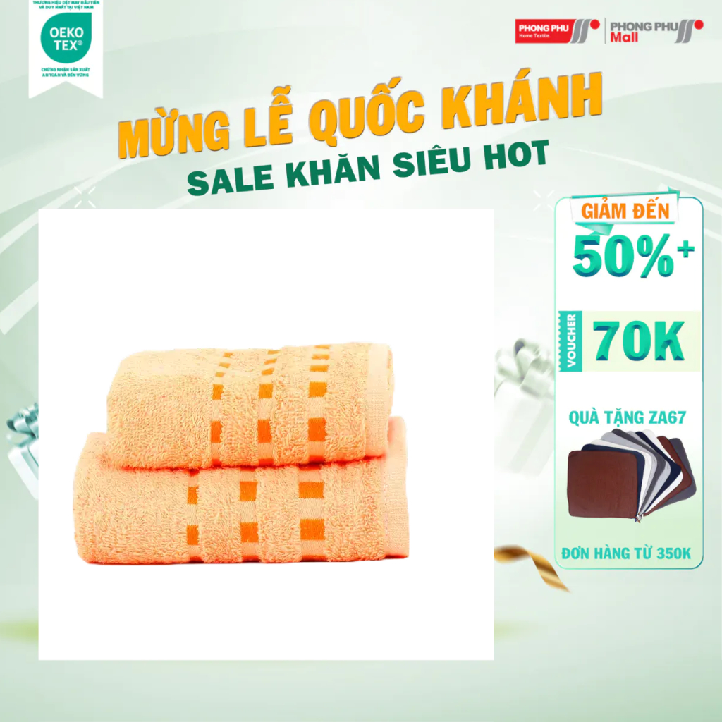 Khăn tắm hải cẩu cotton bhd6 50x100cm