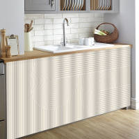 MLADEN Simple Cabinet Curtain Self-Adhesive Home Furniture Curtain Dustproof Kitchen Curtain Home Decor