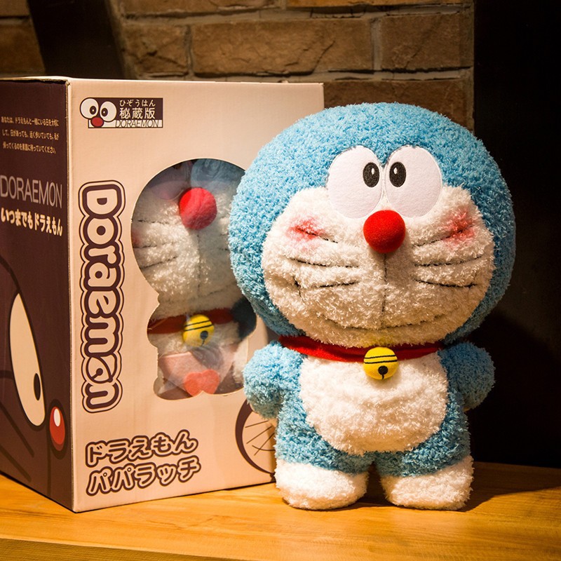 Doraemon nhồi bông dễ thương lông xù gấu bông doraemon
