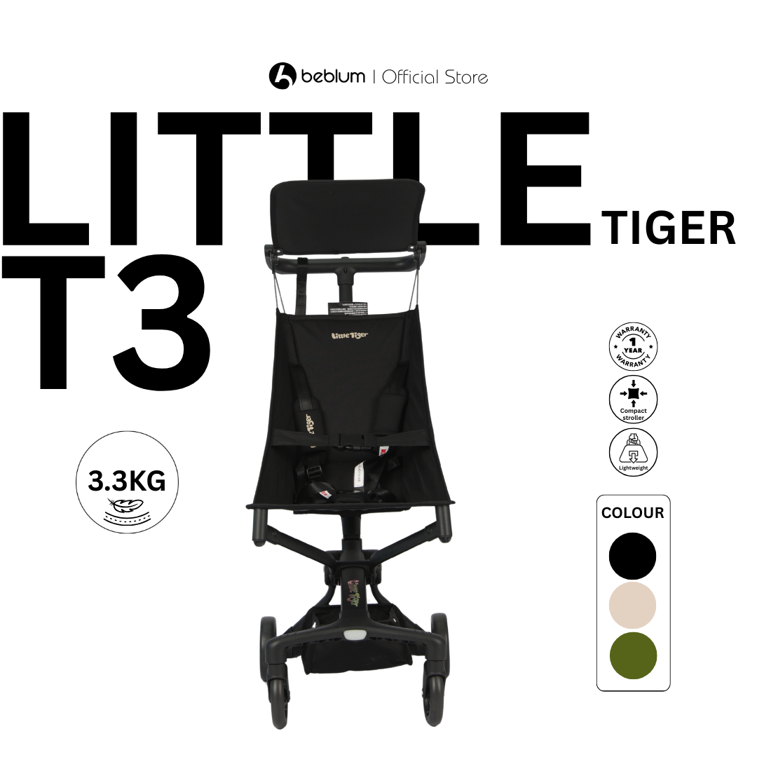 (Cannot Recline) Beblum x Little Tiger T3 super lightweight travel stroller