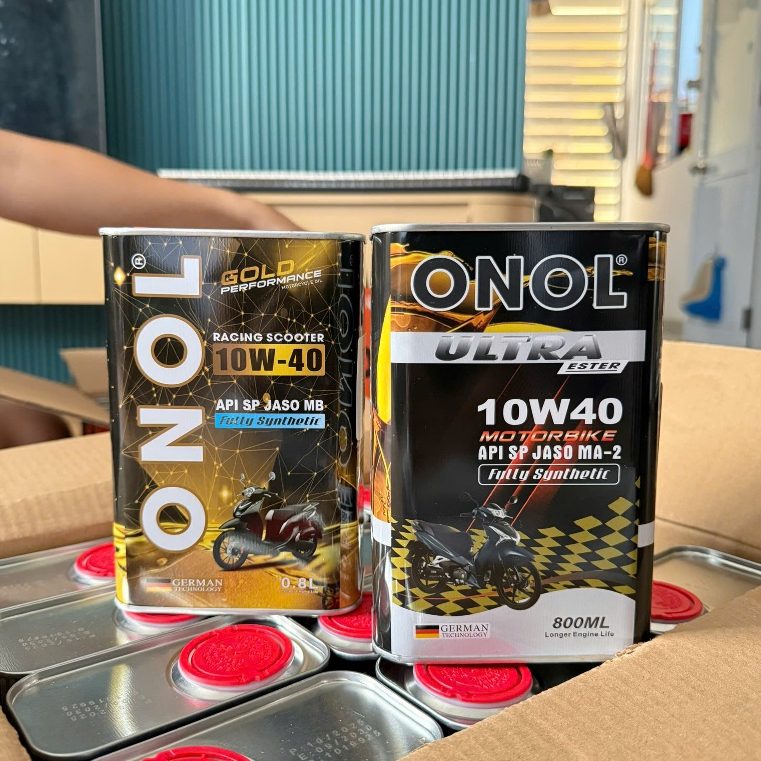 Dầu Nhớt ONOL RACING SCOOTER 10W40 - ULTRA 10W40 FULL Tổng Hợp API SP cho xe số và tay ga 0.8L