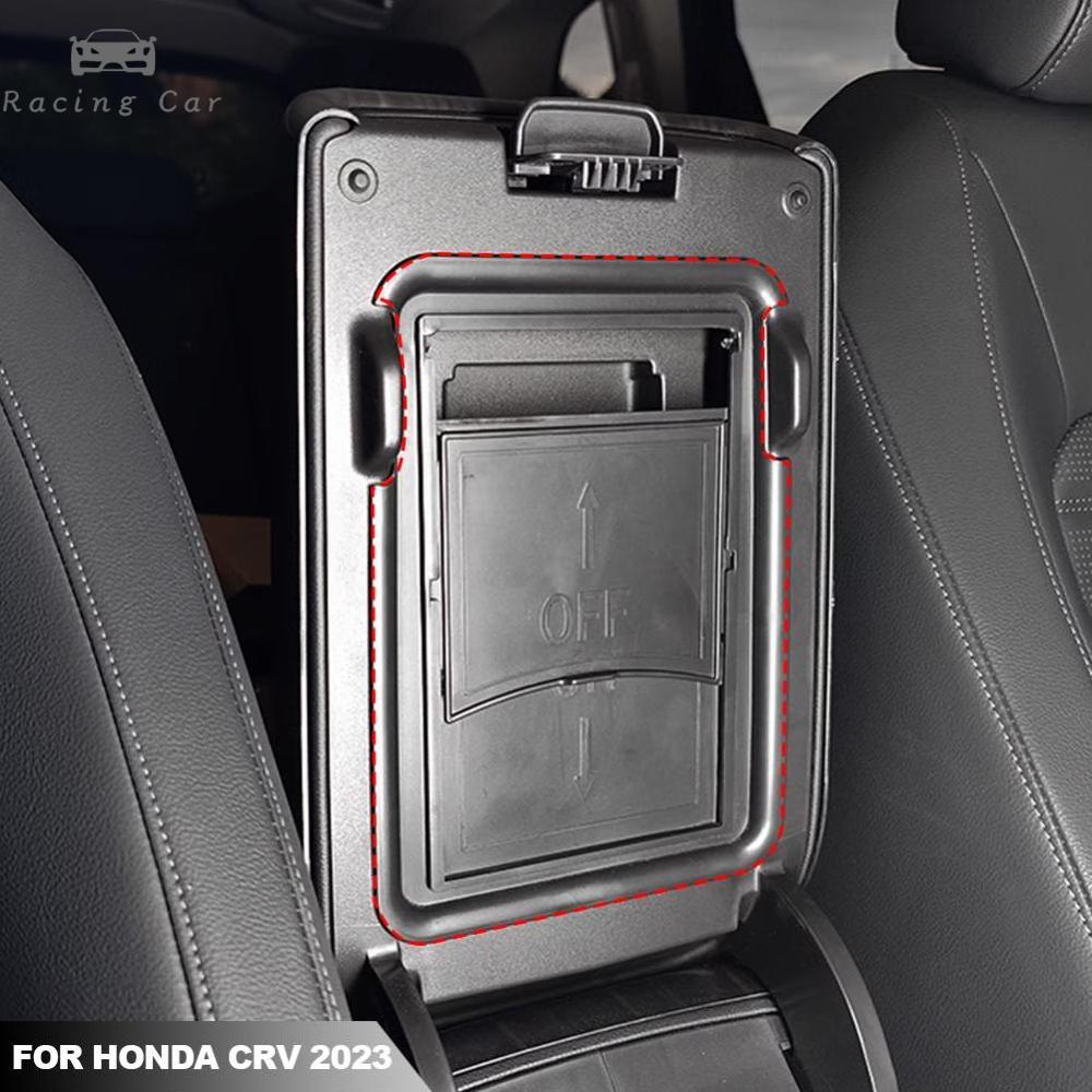 Racingcar Car Armrest Inside Hidden Storage Box Center Console Organizer Accessories ABS for Honda CRV 2023 ราคา 109 บาท*ส่งฟรี