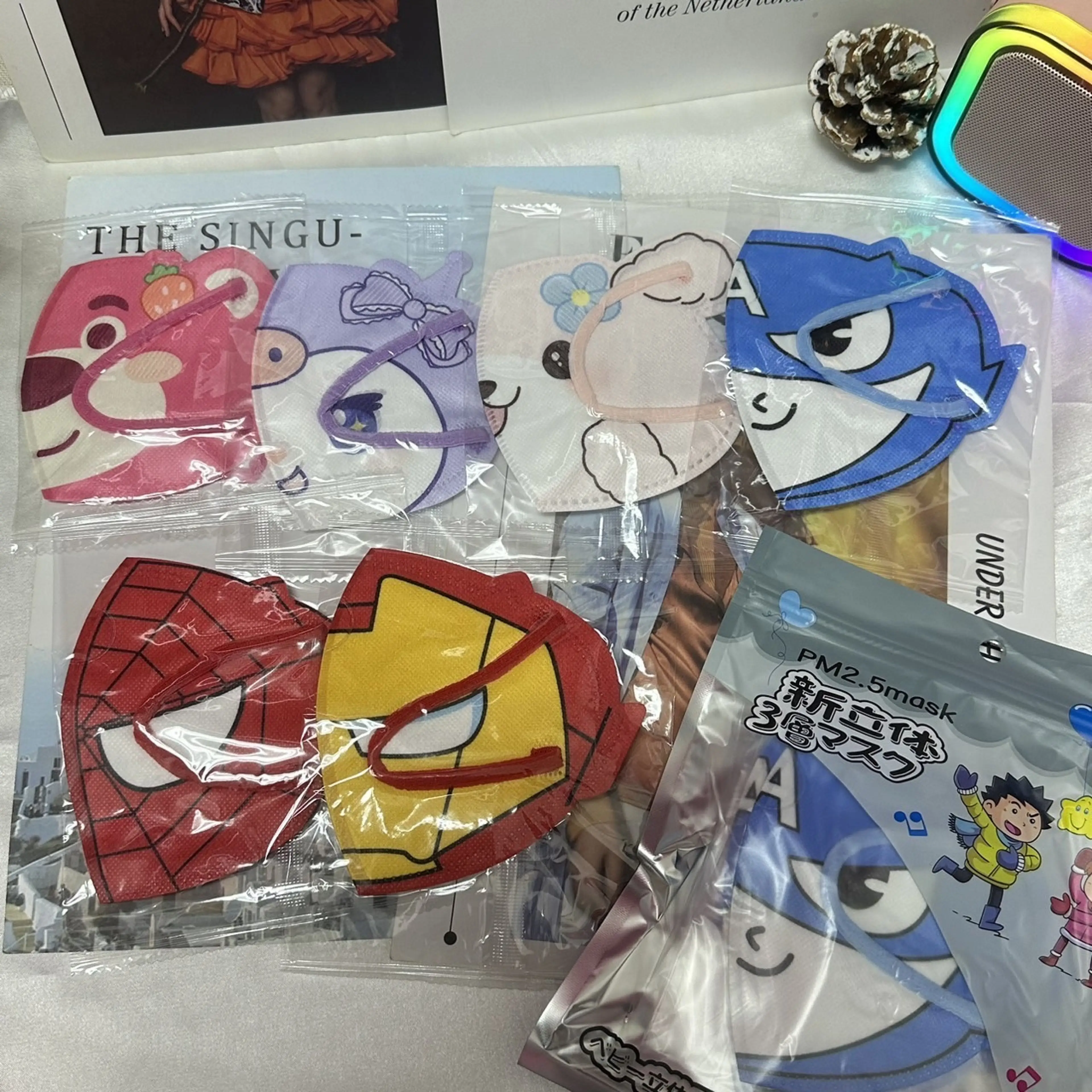 3D 3Plymask 3D Disposable Face Masks for Children 4-12 Years Old, 3D, 10 Pieces
