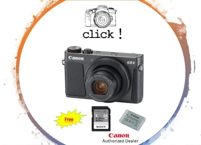 Canon Powershot G9X Mark II Digital Camera Black (FREE 64GB SDXC CARD + FREE BATTERY)