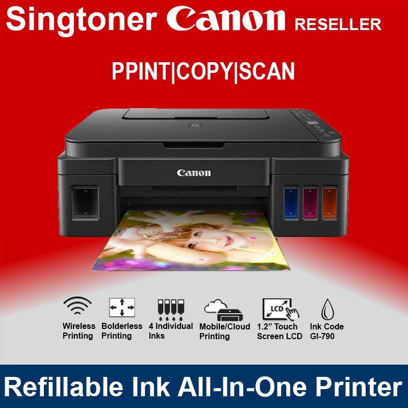 [Local Warranty] Canon PIXMA G3010 Refillable Ink Tank Wireless All-In-One Inkjet Printer G-3010 G 3010 Singapore