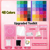 Allieuka Fuse Beads Perler Beads Bead Art Kit Mini Iron Non Toxic Template Craft Set Kids Sulit Matibay