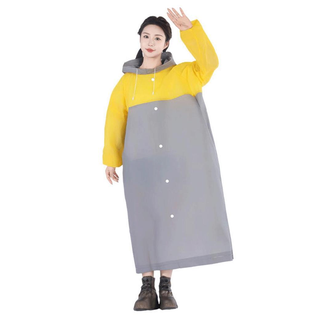 Allsize Unisex Adult Poncho Raincoat Hoodie Model Raincoat Anti-Tear Eva Material 5914 Harga 27,800 rupiah*Gratis Ongkir