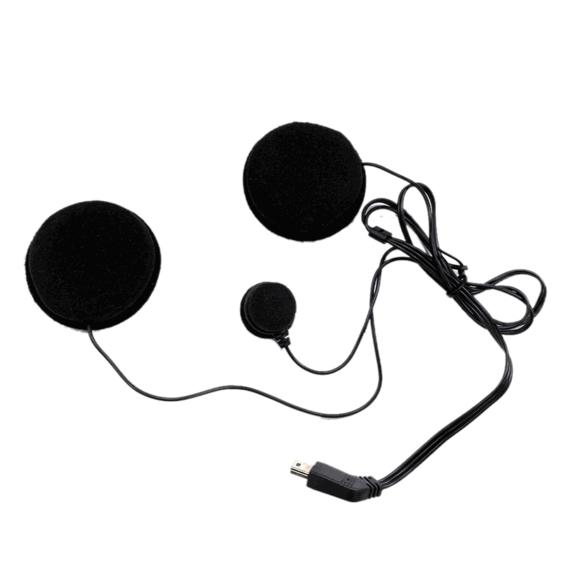 2X Motorcycle Helmet Bluetooth Headset Microphone Speaker Headset Accessories for Full-Helmet