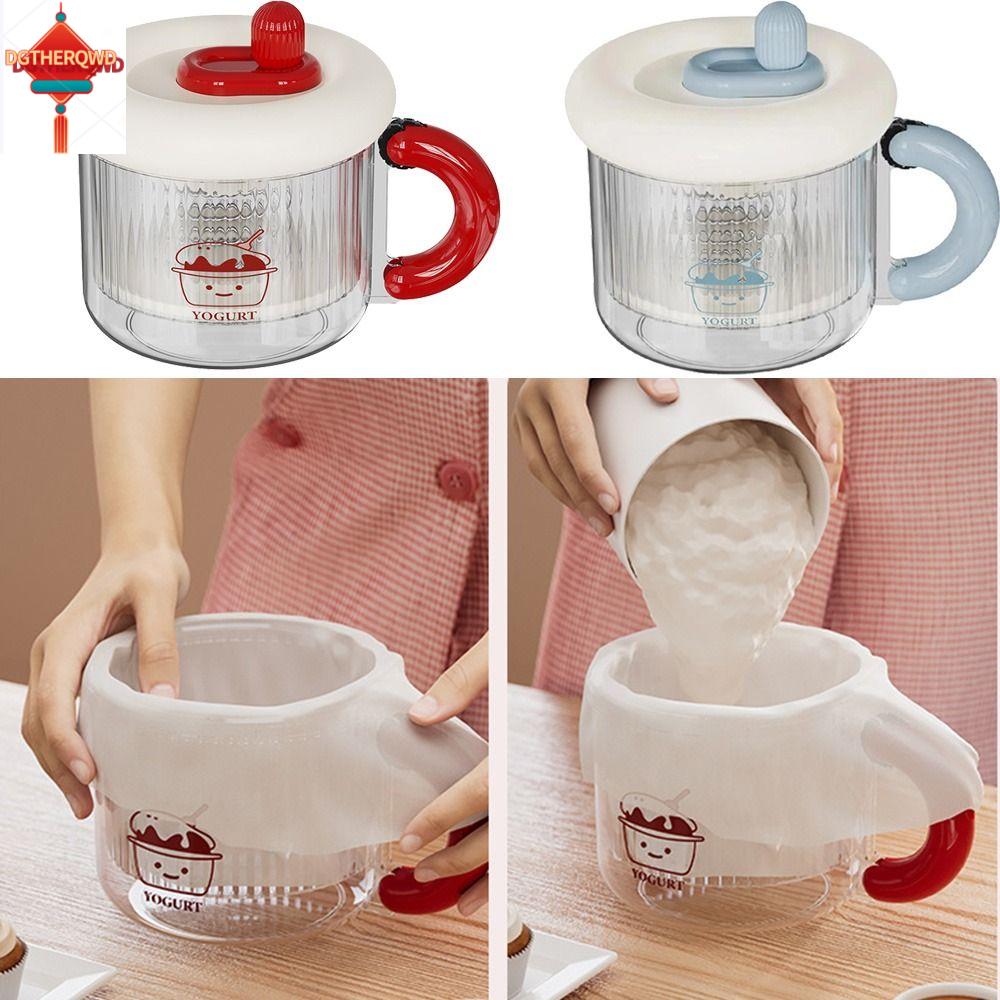 DGTHE Có thể tái sử dụng Dụng cụ lọc sữa chua Hy Lạp Có thể giặt được Lưới mịn Máy tách whey Dễ dàng làm sạch Di động Bộ lọc sữa chua tự làm Nhà bếp