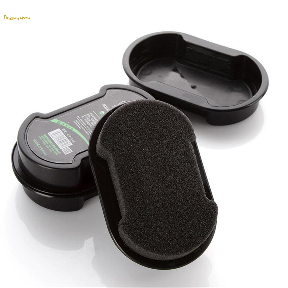 Ti-m giày hai mặt đánh bóng ánh sáng không màu giày chà sáp bọt biển chăm sóc da bóng bàn chải đánh giày shoesdurable bàn chải đánh giày hai mặt, giày đánh bóng chà, sáp bọt biển, bàn chải đánh giày da