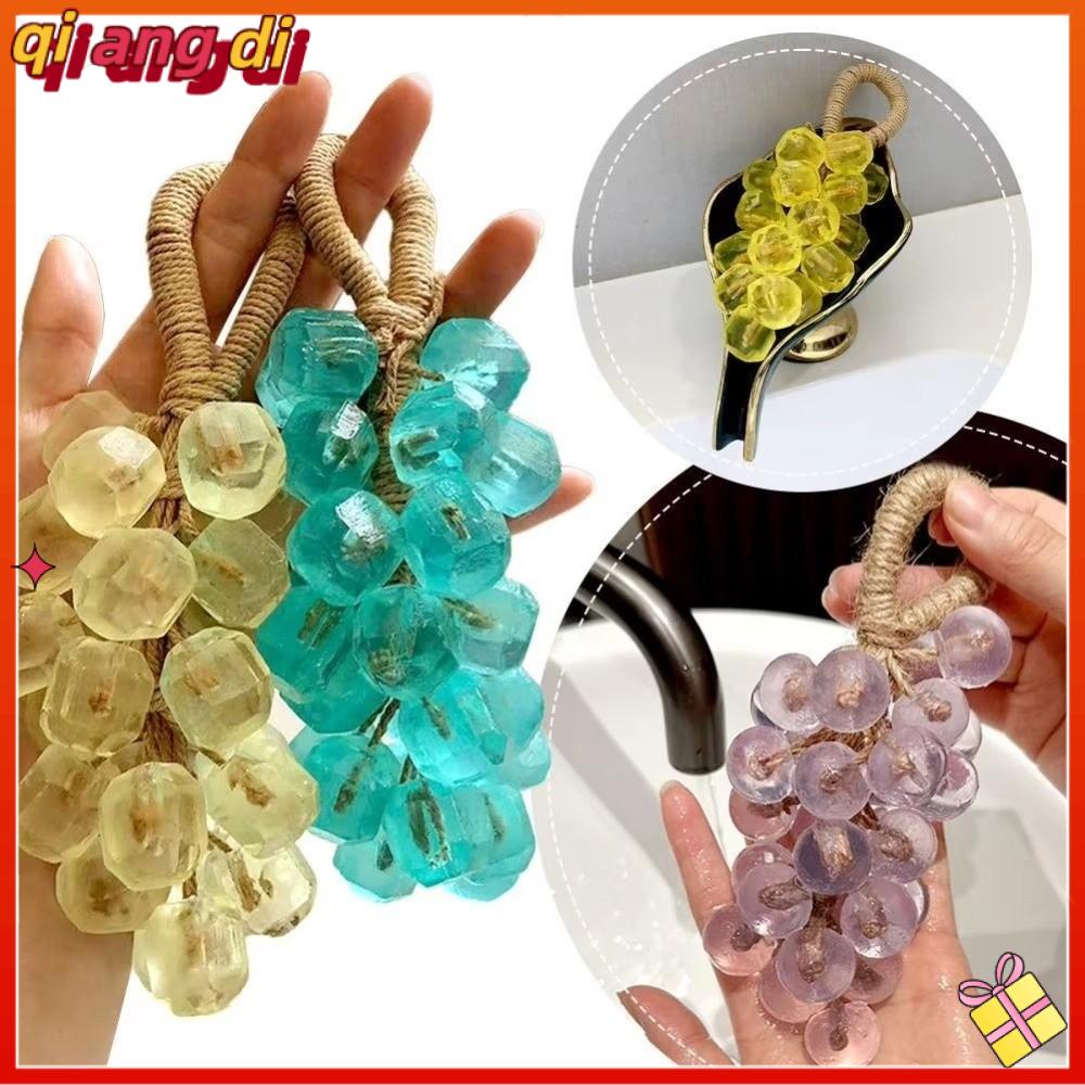 QIANGDI Rõ ràng Xà phòng nho trên dây Làm thủ công Tự làm Xà phòng nho Quà tặng Cả bó Xà phòng tắm