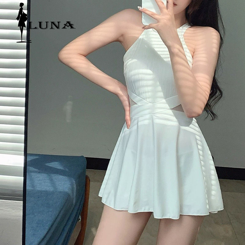 LUNAáo girl phố nữ đồ bơi kín đáo nữ  Bộ đồ bơi sexy mới của phụ nữ Pure Desire Hiển thị Skinny Che 