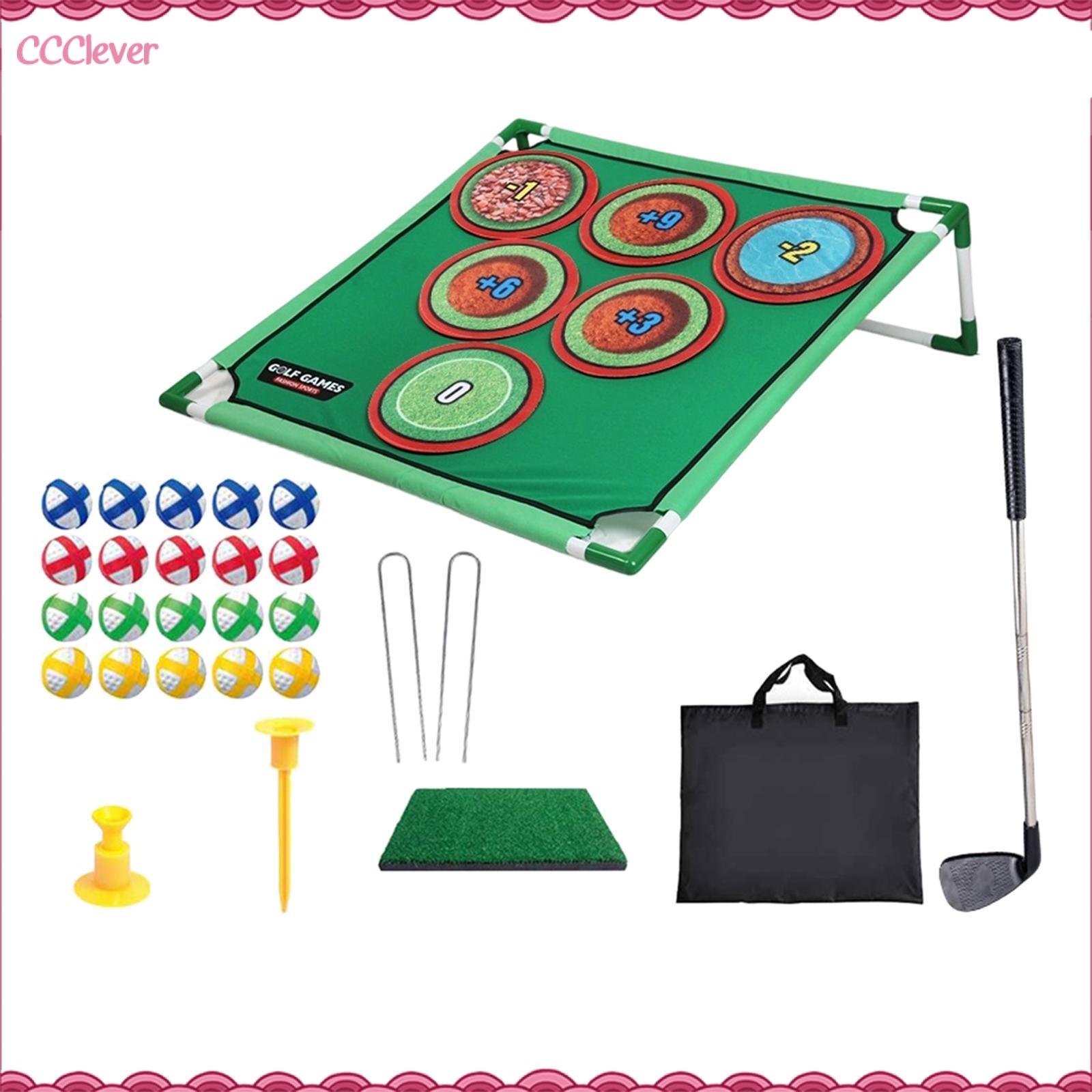 Ccclever Golf sứt mẻ Bộ trò chơi có thể điều chỉnh thực hành Mat cho đào tạo chơi ngoài trời