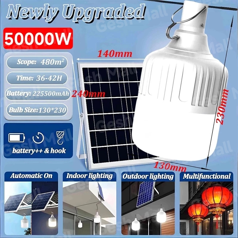 Gesh Solar Light Bulb Outdoor Waterproof LED Solar Lights Buy 1 Take1 Indoor Light With Solar Pannel