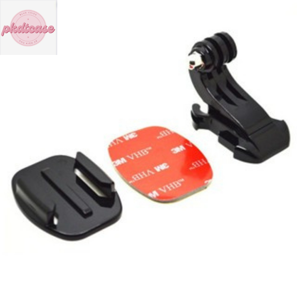 Bộ giá đỡ móc chữ J J J cho máy GoPro có miếng dán 3M ok