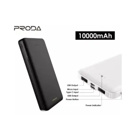 PRODA Hujon PD- P50 PFast Charging Dual USB Power Bank 10000 mAh PowerBank