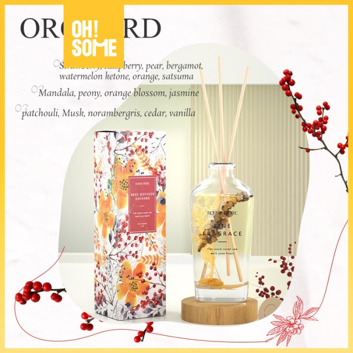 OHSOME Sense More Reed Diffuser Floral Scent Pengharum Ruangan Aroma Bunga 160ml