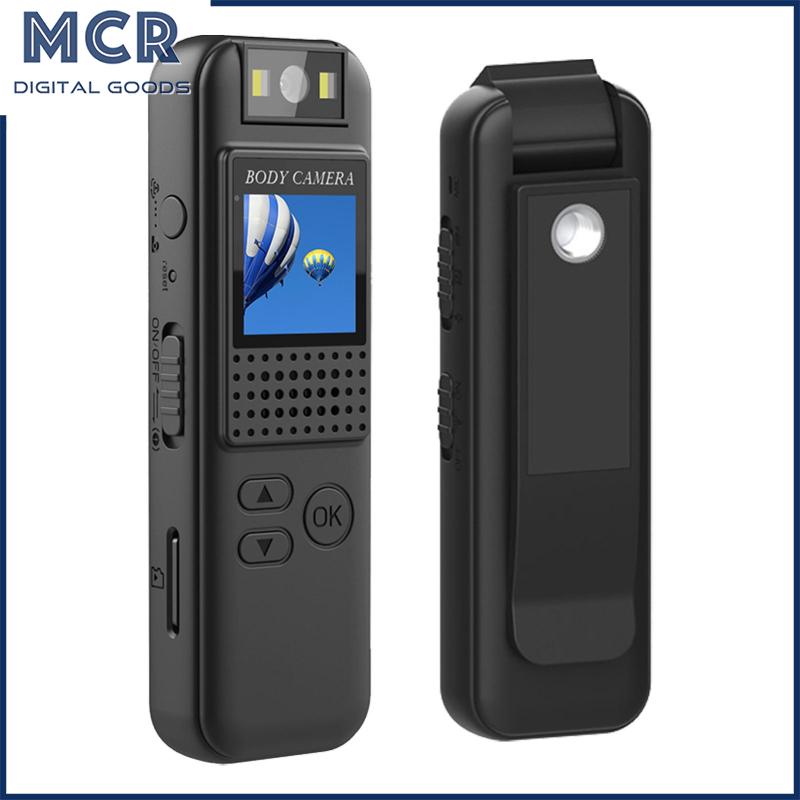 MCR Cs08 thân máy Camera 1080P HD chống rung Cơ Thể Cam Với kẹp sau Xách Tay Thể Thao Máy Quay Video 180 ° Xoay Ống Kính Cho Du Lịch Đi Bộ Giao Hàng