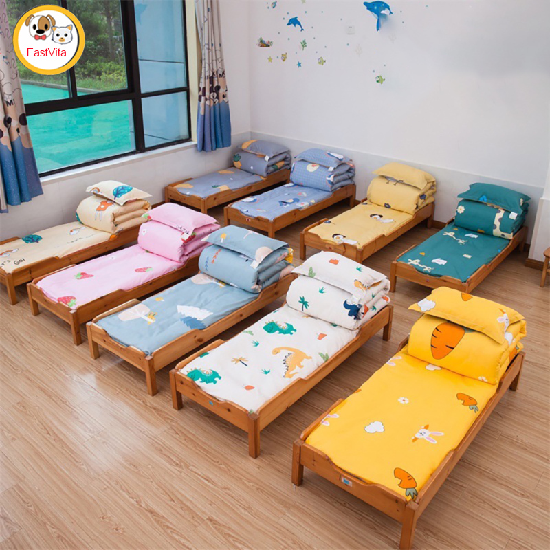 3pcs set Kindergarten Bedding Baby Nap Cotton Quilt Cover Bedding Three