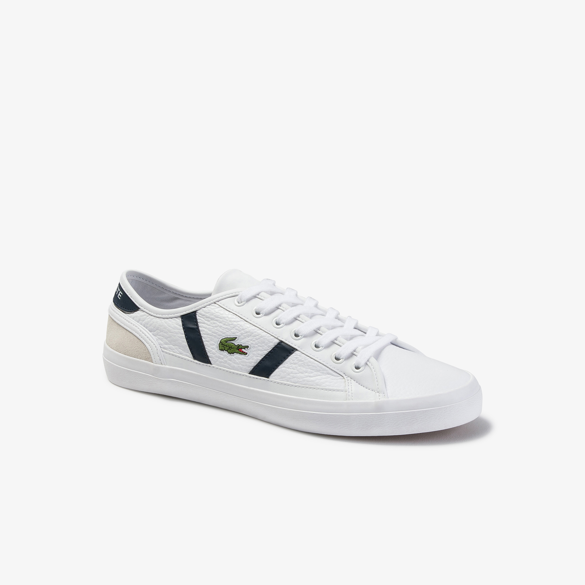 lacoste mens leather trainers