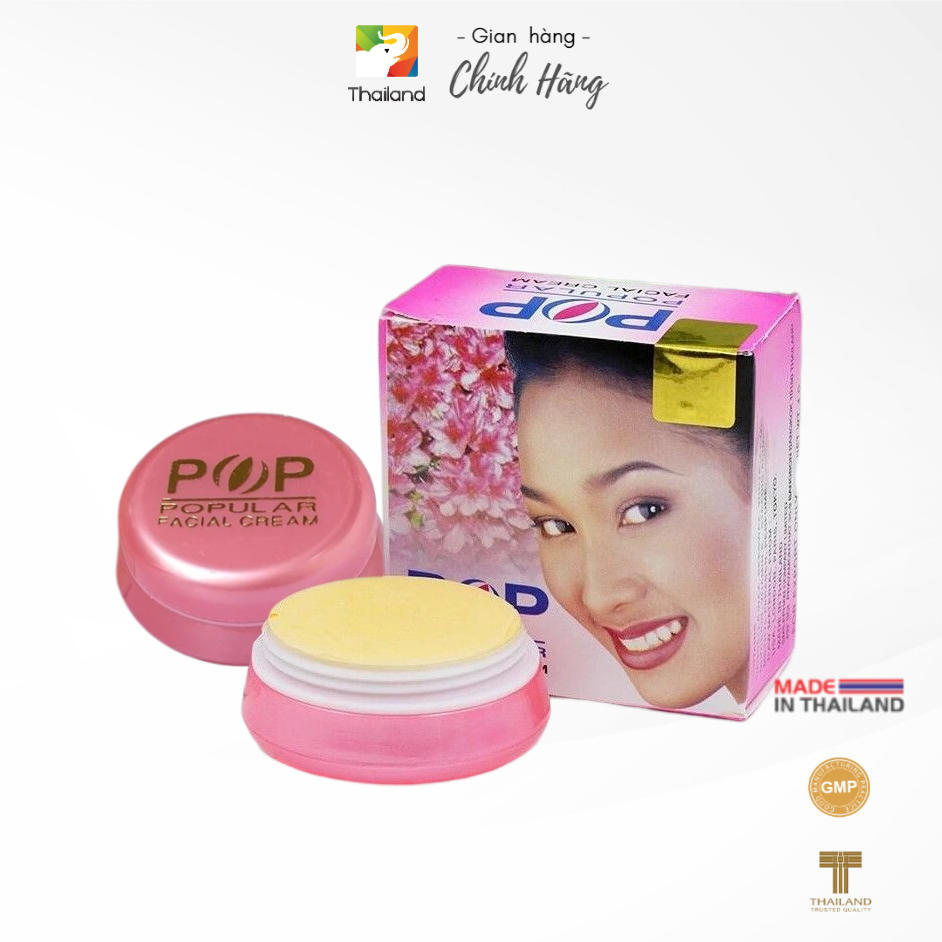 Kem dưỡng trắng da mờ thâm nám POP Popular Facial Cream Thái Lan