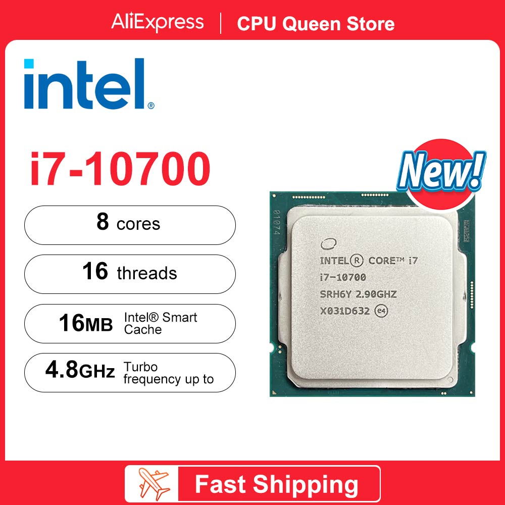 Intel Core I7-10700 New I7 10700 2.9 Ghz Eight-core 16-thread Cpu Processor  L2=2m L3=16m 65w Lga 1200 New But No Fan - Cpus - AliExpress