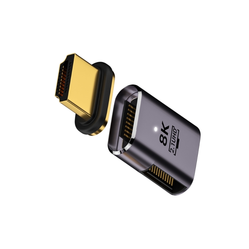 High Speed Magnetic Adapter HDTV 8K Connector Support UHD2.1 8K60Hz 4K120Hz