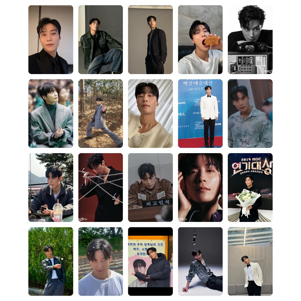 Lomo card 1 mặt HNJ-A40 ảnh bo góc Heo Nam Jun