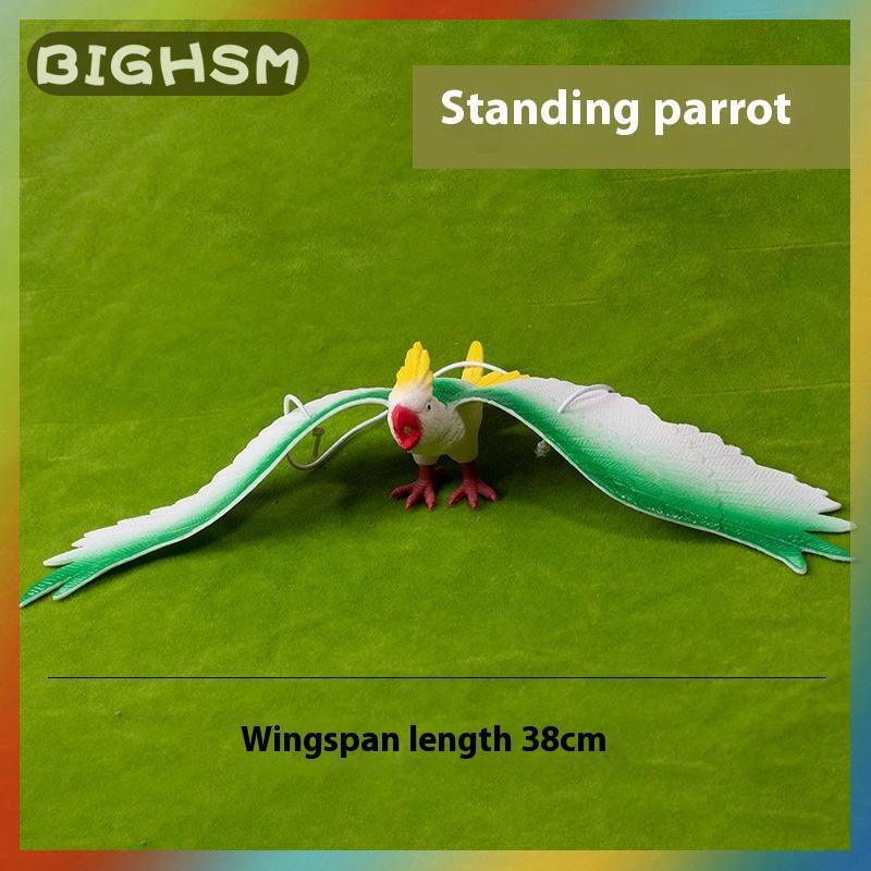 BIGHSM นกแก้วของเล่นรูปสัตว์1ชิ้นจำลองนกอินทรีอีกาจำลองเครื่องประดับประดิษฐ์ของตกแต่งฉากของขวัญสำหรับเด็ก ราคา 55 บาท*ส่งฟรี