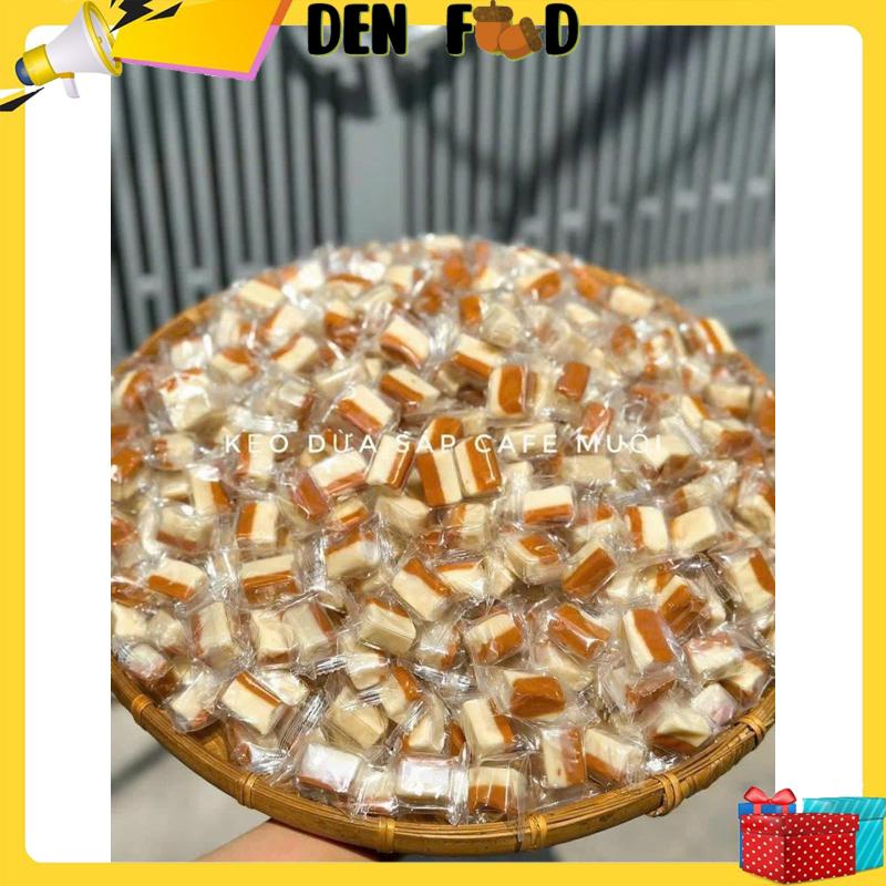 500g kẹo dừa sáp cafe muối, đặc sản bến tre