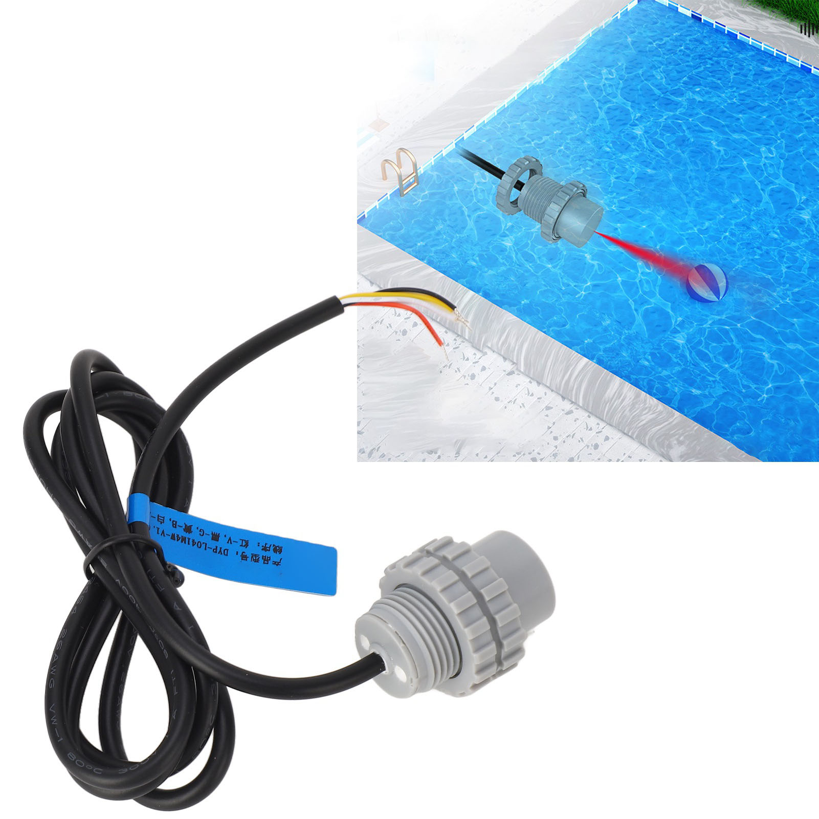 Thiết bị cảm biến sóng siêu âm gắn vào đơn giản IP68 Không Thấm Nước DC 5 ‑ 24V Siêu Âm Khác Nhau Detector 3 Meter độ chính xác cao Cho Né chướng ngại vật